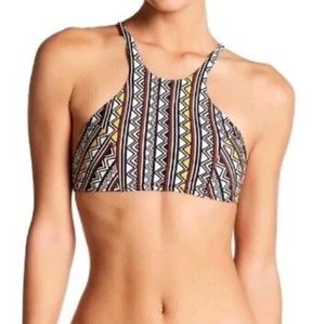 Dolce Vita Golden/Printed Tribal Bikini Top